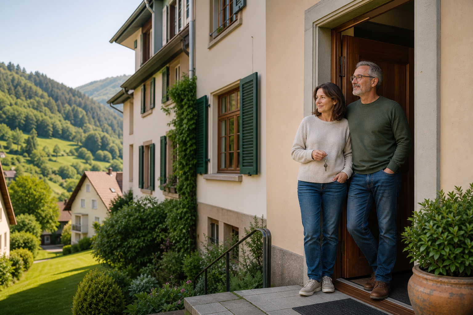 Eigentümerpaar bleibt nach dem Hausverkauf als Mieter in seinem vertrauten Zuhause im Wiesental